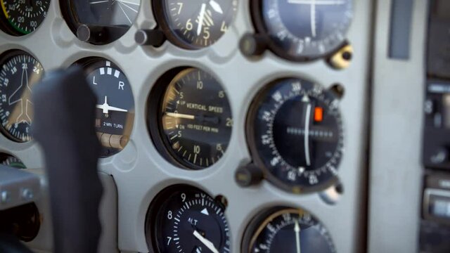 Instruments of an small airplane 3