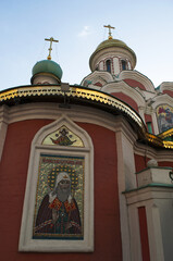 Mosca, 25/04/2017: la Cattedrale di Kazan, chiesa russa ortodossa nella Piazza Rossa demolita nel...