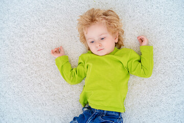 baby on a carpet