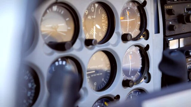 Instruments of an small airplane 2