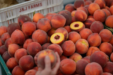 fresh peaches
