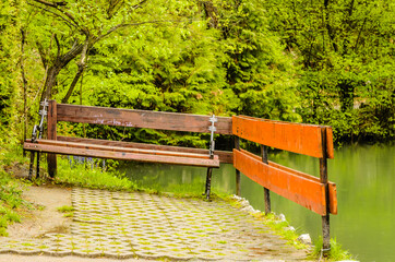 Obraz premium boiling river Mlava 