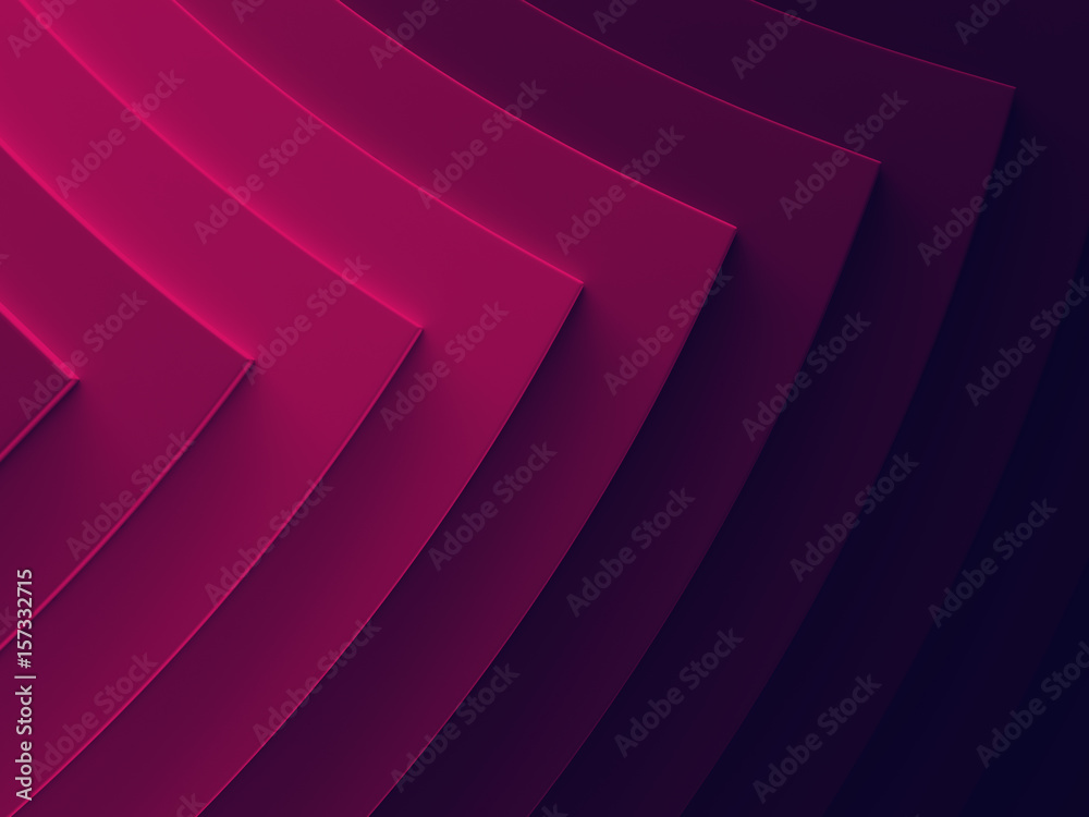 Fototapete Vibrant abstract background image. 3D illustration. Works for text and website background, print and mobile application.