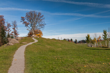 Amazing autumn landscape near Mount Rigi, Alps, Switzerland 
