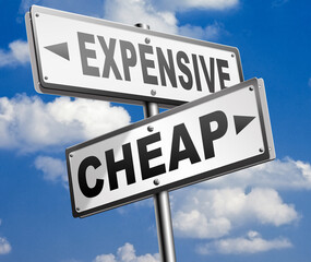 expensive versus cheap