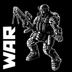 Fototapeta na wymiar Heavy infantry in armor suit. Vector illustration.