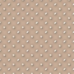 Seamless beige metal plate surface 3d texture background