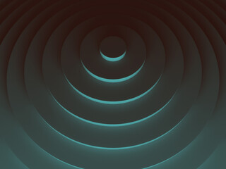 Round abstract background image. 3D illustration. Works for text and website background, print and mobile application.
