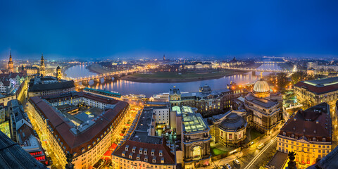 Skyline von Dresden, Deutschland