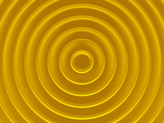 Yellow radial geometric background for material modern design. 3D illustration. Works for text and website backgrounds, print and mobile application.