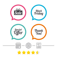 Sale icons. Special offer symbols.