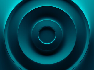 Blue radian abstract background for graphic design, book cover template, business brochure, website template design. 3D illustration