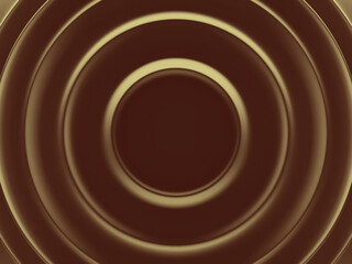 Gold rings. Abstract geometric background for material modern design. 3D illustration. Works for text and website backgrounds, print and mobile application.