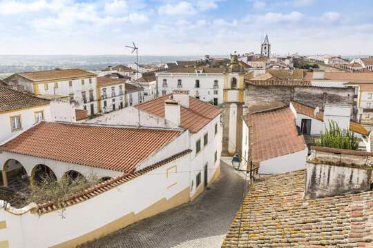 a view over Monforte town, District of Portalegre, Portugal