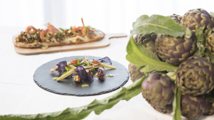 seafood, cooked, dish, fish, food, fresh, grilled, black, lunch