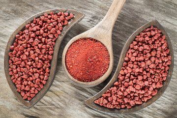 Annatto seeds and powder- Bixa orellana