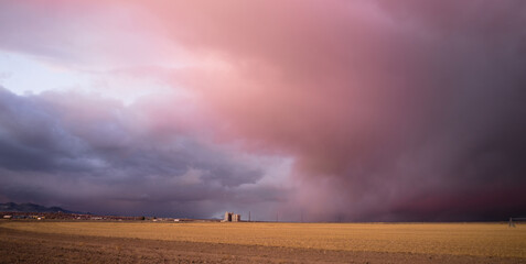 Storm Clouds Gather Great Basin Utah Near Milford