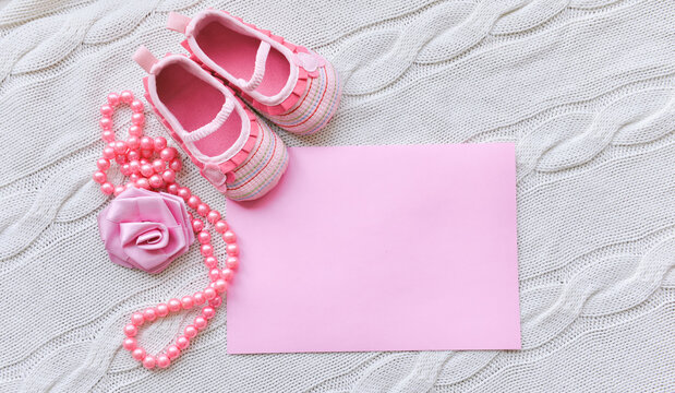 baby shoes on a white background