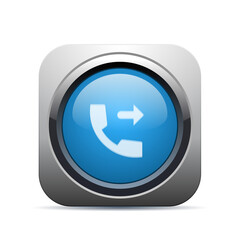 Square Push-Button - Vector