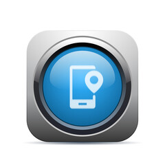 Square Push-Button - Vector