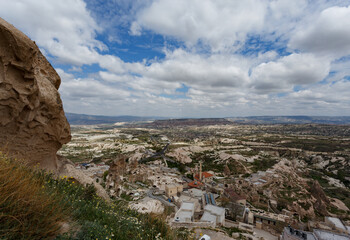 View from Uchhisar castle in Cappadocia