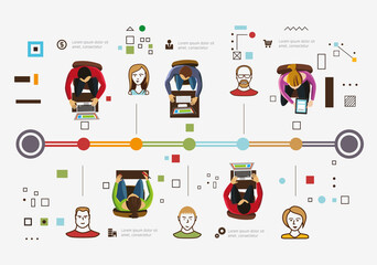 Data exchange infographic.