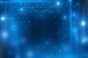 blue geometric  shape abstract technology background