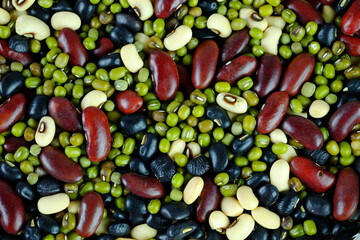 Healthy bean background.