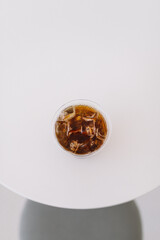 Top View of a cup of Americano (Coffee)