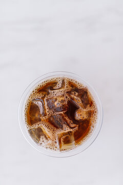Top View of a cup of Americano (Coffee)