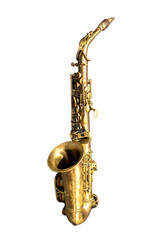 Saxophone isolated on white background