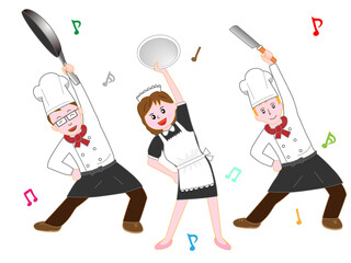 コックとメイドのエクササイズ