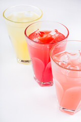 Different lemonade drinks