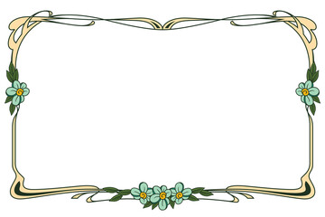 Decorative frame. Vector template.