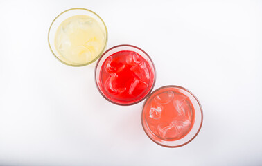 Different lemonade drinks