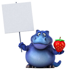 Fun dinosaur - 3D Illustration