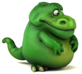 Fun dinosaur - 3D Illustration