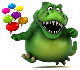 Obraz premium Fun dinosaur - 3D Illustration