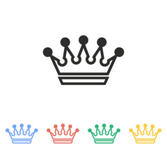 Crown - vector icon.