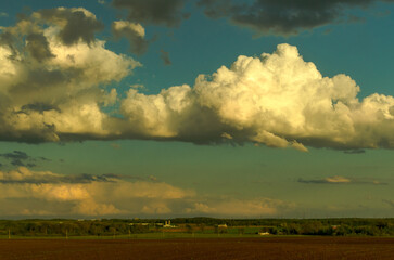 Fluffy Evening Clouds