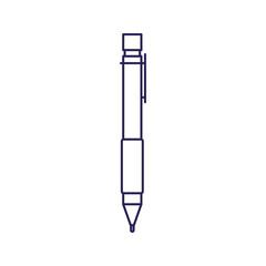 purple line contour of pen icon vector illustration