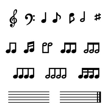 音符のイラスト素材 アイコン Stock Vector Adobe Stock