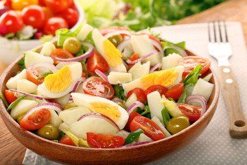 Ensalada campera traditional spanish countryside salad