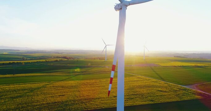 RENEWAL ENERGY - Wind Turbines In Agricultural Fields