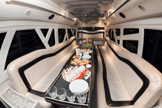 Stretchlimousine Innenausstattung Stretch limousine interior Stock-Foto