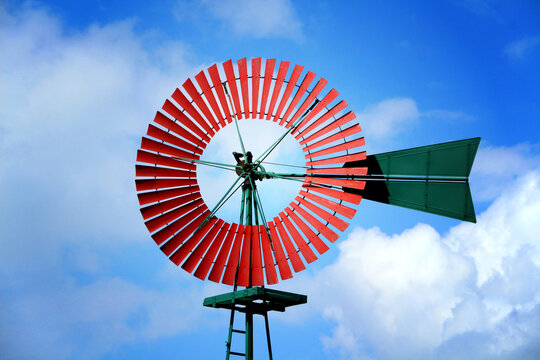 Windmill on blue Sky
