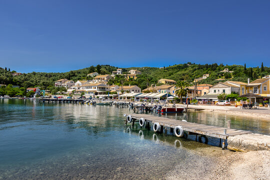 Agios Stefanos a small tourist resort on the north east coast of Corfu in Greece