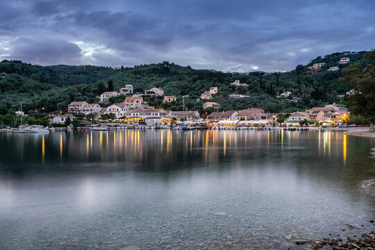 Agios Stefanos a small tourist resort on the north east coast of Corfu in Greece