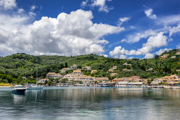 Fototapeta na wymiar Agios Stefanos a small tourist resort on the north east coast of Corfu