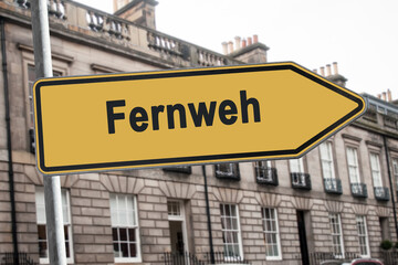 Schild 238 - Fernweh
